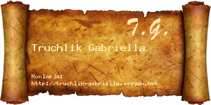 Truchlik Gabriella névjegykártya