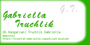 gabriella truchlik business card